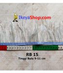 Bulu Single Ostrich Pendek Biru Muda (RB 15)